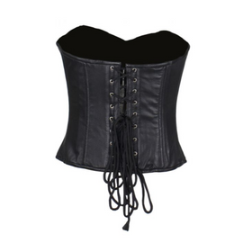 Black Leather Corset