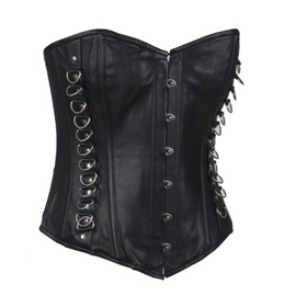 Black Leather Corset