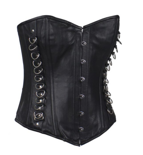 Black Leather Corset