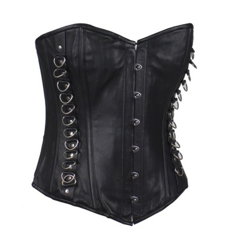 Black Leather Corset