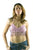 Womens  Short Fringed Halter Top