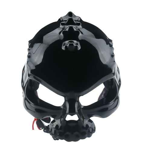 bike helmet with skull Two Face Skull Helmet – 2ndGearUSA