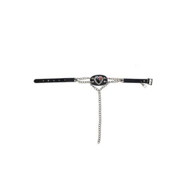 Black Heart & Red Rose Boot Chain